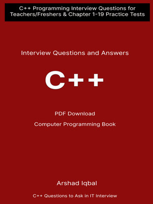 cover image of C++ Questions and Answers PDF | Computer Programming Quiz e-Book Download